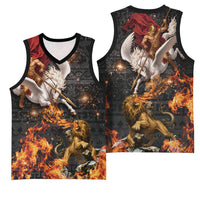 Bellerophon Vs Chimera Greek Mythology Basketball Jersey Pegasus Monster Battle Epic