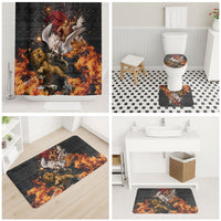 Bellerophon Vs Chimera Greek Mythology Bathroom Set Pegasus Monster Battle Epic