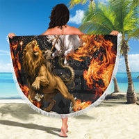 Bellerophon Vs Chimera Greek Mythology Beach Blanket Pegasus Monster Battle Epic