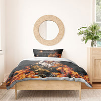 Bellerophon Vs Chimera Greek Mythology Bedding Set Pegasus Monster Battle Epic
