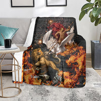 Bellerophon Vs Chimera Greek Mythology Blanket Pegasus Monster Battle Epic