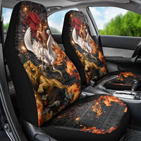 Bellerophon Vs Chimera Greek Mythology Car Seat Cover Pegasus Monster Battle Epic