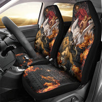 Bellerophon Vs Chimera Greek Mythology Car Seat Cover Pegasus Monster Battle Epic
