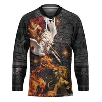 Bellerophon Vs Chimera Greek Mythology Hockey Jersey Pegasus Monster Battle Epic