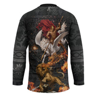 Bellerophon Vs Chimera Greek Mythology Hockey Jersey Pegasus Monster Battle Epic