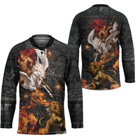 Bellerophon Vs Chimera Greek Mythology Hockey Jersey Pegasus Monster Battle Epic