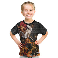 Bellerophon Vs Chimera Greek Mythology Kid T Shirt Pegasus Monster Battle Epic