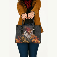 Bellerophon Vs Chimera Greek Mythology Leather Bag Pegasus Monster Battle Epic