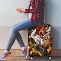 Bellerophon Vs Chimera Greek Mythology Luggage Cover Pegasus Monster Battle Epic