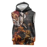 Bellerophon Vs Chimera Greek Mythology Sleeveless Hoodie Pegasus Monster Battle Epic