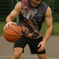 Bellerophon Vs Chimera Greek Mythology Sleeveless Hoodie Pegasus Monster Battle Epic