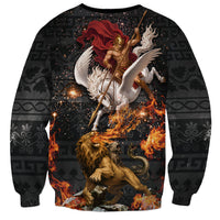 Bellerophon Vs Chimera Greek Mythology Sweatshirt Pegasus Monster Battle Epic
