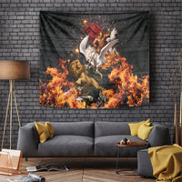 Bellerophon Vs Chimera Greek Mythology Tapestry Pegasus Monster Battle Epic