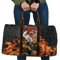 Bellerophon Vs Chimera Greek Mythology Travel Bag Pegasus Monster Battle Epic