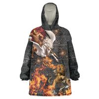 Bellerophon Vs Chimera Greek Mythology Wearable Blanket Hoodie Pegasus Monster Battle Epic