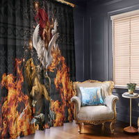 Bellerophon Vs Chimera Greek Mythology Window Curtain Pegasus Monster Battle Epic