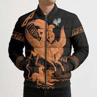 Bellerophon Vs Chimera Greek Mythology Bomber Puffer Jacket Ancient Greek Heroic