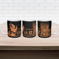 Bellerophon Vs Chimera Greek Mythology Ceramic Mug Ancient Greek Heroic