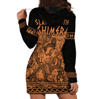 Bellerophon Vs Chimera Greek Mythology Hoodie Dress Ancient Greek Heroic