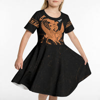 Bellerophon Vs Chimera Greek Mythology Kid Short Sleeve Dress Ancient Greek Heroic