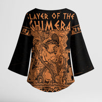Bellerophon Vs Chimera Greek Mythology Kimono Sleeve Blouse Ancient Greek Heroic