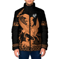 Bellerophon Vs Chimera Greek Mythology Padded Jacket Ancient Greek Heroic