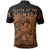Bellerophon Vs Chimera Greek Mythology Polo Shirt Ancient Greek Heroic