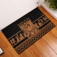 Bellerophon Vs Chimera Greek Mythology Rubber Doormat Ancient Greek Heroic