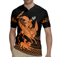 Bellerophon Vs Chimera Greek Mythology Rugby Jersey Ancient Greek Heroic