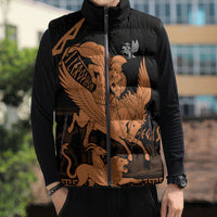 Bellerophon Vs Chimera Greek Mythology Sleeveless Puffer Jacket Ancient Greek Heroic