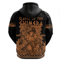 Bellerophon Vs Chimera Greek Mythology Zip Hoodie Ancient Greek Heroic