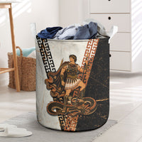 Cadmus Greek Mythology Dragon Slayer Laundry Basket Spartan Warrior Epic Battle Vintage Grunge