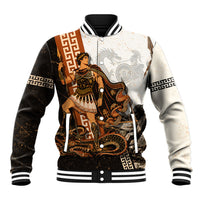 Cadmus Greek Mythology Dragon Slayer Baseball Jacket Spartan Warrior Epic Battle Vintage Grunge