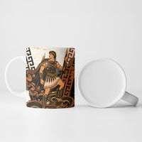 Cadmus Greek Mythology Dragon Slayer Ceramic Mug Spartan Warrior Epic Battle Vintage Grunge