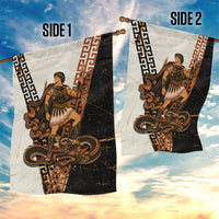 Cadmus Greek Mythology Dragon Slayer Garden Flag Spartan Warrior Epic Battle Vintage Grunge