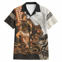 Cadmus Greek Mythology Dragon Slayer Hawaiian Shirt Spartan Warrior Epic Battle Vintage Grunge