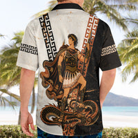 Cadmus Greek Mythology Dragon Slayer Hawaiian Shirt Spartan Warrior Epic Battle Vintage Grunge