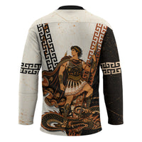 Cadmus Greek Mythology Dragon Slayer Hockey Jersey Spartan Warrior Epic Battle Vintage Grunge