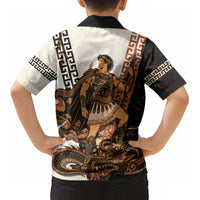 Cadmus Greek Mythology Dragon Slayer Kid Hawaiian Shirt Spartan Warrior Epic Battle Vintage Grunge