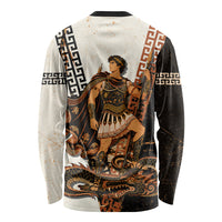 Cadmus Greek Mythology Dragon Slayer Long Sleeve Shirt Spartan Warrior Epic Battle Vintage Grunge