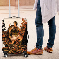 Cadmus Greek Mythology Dragon Slayer Luggage Cover Spartan Warrior Epic Battle Vintage Grunge