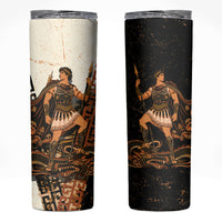 Cadmus Greek Mythology Dragon Slayer Skinny Tumbler Spartan Warrior Epic Battle Vintage Grunge