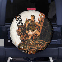 Cadmus Greek Mythology Dragon Slayer Spare Tire Cover Spartan Warrior Epic Battle Vintage Grunge