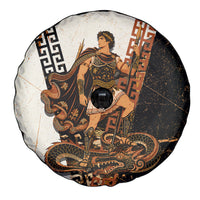 Cadmus Greek Mythology Dragon Slayer Spare Tire Cover Spartan Warrior Epic Battle Vintage Grunge