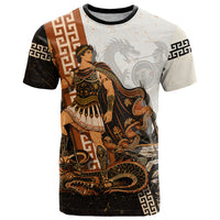 Cadmus Greek Mythology Dragon Slayer T Shirt Spartan Warrior Epic Battle Vintage Grunge