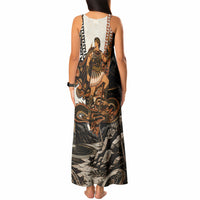 Cadmus Greek Mythology Dragon Slayer Tank Maxi Dress Spartan Warrior Epic Battle Vintage Grunge