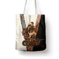 Cadmus Greek Mythology Dragon Slayer Tote Bag Spartan Warrior Epic Battle Vintage Grunge