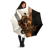 Cadmus Greek Mythology Dragon Slayer Umbrella Spartan Warrior Epic Battle Vintage Grunge
