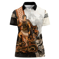 Cadmus Greek Mythology Dragon Slayer Women Polo Shirt Spartan Warrior Epic Battle Vintage Grunge