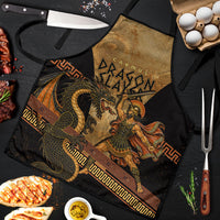 Cadmus Dragon Slayer Apron Mythological Beast Battle Vintage Greek